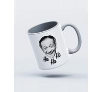 My Icon Art & Clothing Sid James Ha Ha Laugh British Mug, White & Grey