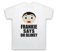 My Icon Art & Clothing Sidebottom Frankie Says Oh Blimey Comedy Legend Mens T-Shirt, White, Large