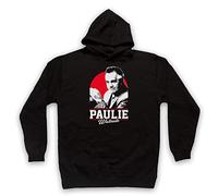My Icon Art & Clothing Sopra Paulie Walnuts Gualtieri Tribute Mafia Gangster TV Adults Hoodie, Black, Large