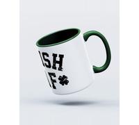 My Icon Art & Clothing St Patrick's Day Irish AF Lucky Mug, White & Green