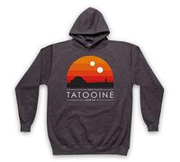 My Icon Art & Clothing Star Visit Tatooine Outer Rim Vintage Tourism Poster Sci Fi Film Adults Hoodie, Charcoal, XL