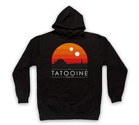 My Icon Art & Clothing Star Visit Tatooine Outer Rim Vintage Tourism Poster Sci Fi Film Adults Hoodie, Black, Large