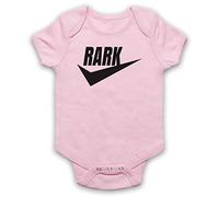 My Icon Art & Clothing Stath Flats Rark Parody Logo Tick Baby Grow, Light Pink, 6-12 Months