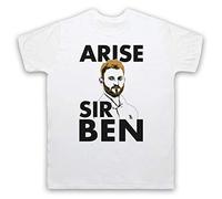 My Icon Art & Clothing Stokes Arise Sir Ben The Ashes Cricket Icon Mens T-Shirt, White, XL