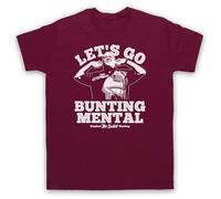 My Icon Art & Clothing The Bullet Darts Bunting Legend Dart Tribute Dart Champ' Legend Player Simon Mens T-Shirt, Maroon, XL