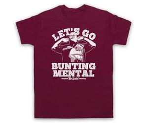 My Icon Art & Clothing The Bullet Darts Bunting Legend Dart Tribute Dart Champ' Legend Player Simon Mens T-Shirt, Maroon, XL