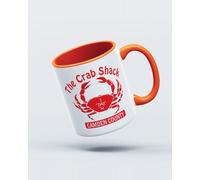 My Icon Art & Clothing The Crab Shack Retro Earl Karma Mug, White & Orange