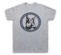 My Icon Art & Clothing The Littlest German Shepherd Hobo Vagabond Dog TV Maybe Tomorrow Mens T-Shirt, Light Grey, Medium