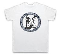 My Icon Art & Clothing The Littlest German Shepherd Hobo Vagabond Dog TV Maybe Tomorrow Mens T-Shirt, White, Medium