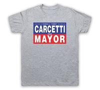 My Icon Art & Clothing Tommy Carcetti for Mayor Wire Crime Drama TV Mens T-Shirt, Light Grey, Medium