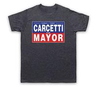 My Icon Art & Clothing Tommy Carcetti for Mayor Wire Crime Drama TV Mens T-Shirt, Vintage Slate, Large