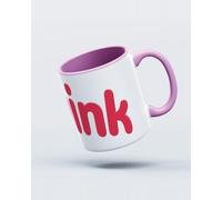 My Icon Art & Clothing Twink Twinkie Parody Mug, White & Light Pink