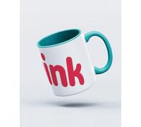 My Icon Art & Clothing Twink Twinkie Parody Mug, White & Turquoise