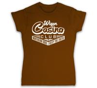 My Icon Art & Clothing Wigan Casino Northern Soul Womens T-Shirt, Brown, XL