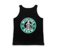 My Icon Art & Clothing Witches Brew Potion Halloween Coffee Tank Top Vest | Halloween Coffee Parody, Unisex Adults Sleeveless Vest