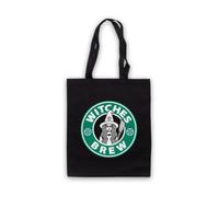 My Icon Art & Clothing Witches Brew Potion Halloween Coffee Tote Bag | Coffee Parody, Cotton Shopping Shoulder Bag