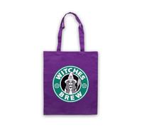 My Icon Art & Clothing Witches Brew Potion Halloween Coffee Tote Bag | Coffee Parody, Cotton Shopping Shoulder Bag