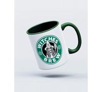 My Icon Art & Clothing Witches Brew Potion Halloween Mug, White & Green