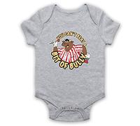 My Icon Art & Clothing You Can't Beat A Bit of Bully Darts TV Gameshow Bulls Baby Grow, Light Grey, 3-6 Months