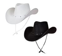 My Illusions Black and White Texas Cowboy Hats