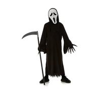 My Illusions Boys Howing Reaper and Scythe Costume Halloween Screamer Kids Fancy Dress (XL 10-12 Years)
