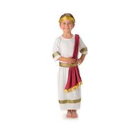 My Illusions Boys Roman Emperor Ancient Greek Caesar Toga Fancy Dress Kids Book Day Costume (Medium 7-9 Years)