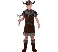 My Illusions Boys Viking Costume Kids Nordic Warrior World Book Day Fancy Dress Childs Halloween Outfit (Large 10-12 Years)