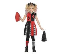 My Illusions Girls Classic Halloween Villain Costume Kids Movie Character Fancy Dress Cosplay Outfit (Cheerleader, Small 5-6 Years)