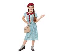 My Illusions Girls Evacuee Costume Large Blue