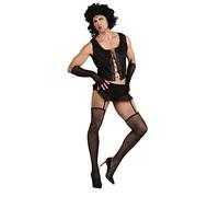 My Illusions Men's Funny Rock Guy XL + Hold Ups' conflicts with value Men's Funny Rock Guy Adults Novelty Fancy Dress Costume + Wig + Hold Ups (XL 117 cm - 121 cm Chest)