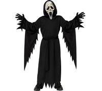 My Illusions Officially Licensed Kids Aged Scream Ghost Face Boys Halloween Fancy Dress Horror Character Costume + Gloves (Teen Up To 5ft 7")