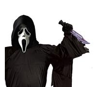 My Illusions Officially Licensed Scream GhostFace Mask + Knife + Gloves Adults Halloween Fancy Dress Costume Accessory Set