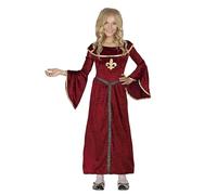 My Illusions Red Medieval Princess Girls Tudor School Dress Up Kids Book Day Fancy Dress Childs Costume Outfit (Large 10-12 Years)