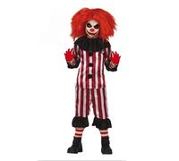 My Illusions Scary Clown Boys Halloween Kids Fancy Dress Horror Circus Childs Costume Outfit (Large (7-9 Years))