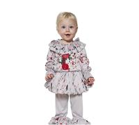 My Illusions Toddler Evil Clown Halloween Horror Film Fancy Dress Classic Villain Kids Costume Boys Scary Cosplay Outfit (12-18 Months)