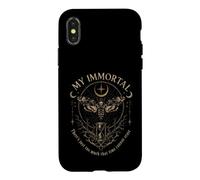 My Immortal Gothic Death Head Moth Hourglass Occult Case for iPhone X/XS