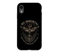 My Immortal Gothic Death Head Moth Hourglass Occult Case for iPhone XR