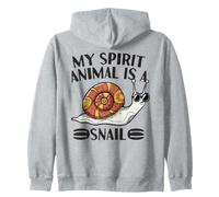 My Inner Snail Funny Animal Lover Zip Hoodie