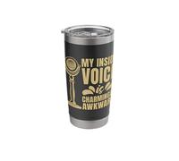 My Inside Voice is Charmingly Awkward Voiceover Voice Actor Stainless Steel Insulated Tumbler