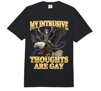 My Intrusive Thoughts are Funny Hard Skeleton Meme Comfort Colors Adult Heavyweight T-Shirt