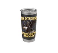 My Intrusive Thoughts are Funny Hard Skeleton Meme Stainless Steel Insulated Tumbler
