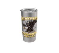 My Intrusive Thoughts are Funny Hard Skeleton Meme Stainless Steel Insulated Tumbler
