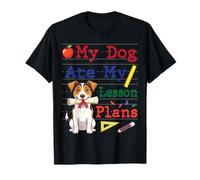 My Jack Russell Terrier Dog Ate My Lesson Plans Teacher T-Shirt
