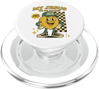 My Jesus He Be Makin' Retro Lemon 100% Faithful Christian PopSockets PopGrip for MagSafe