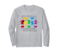 My Job is All Rainbows & Butterflies Lab Tech Phlebotomist Long Sleeve T-Shirt