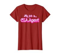 My Job is CIA Agent T-Shirt, Women, Cranberry Red, Medium