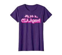 My Job is CIA Agent T-Shirt, Women, Purple, X-Large