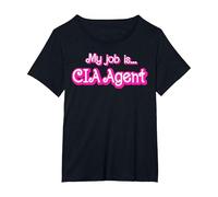 My Job is CIA Agent T-Shirt, Women's Plus, Black, 3X