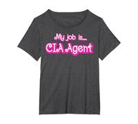 My Job is CIA Agent T-Shirt, Women's Plus, Dark Heather Grey, 4X