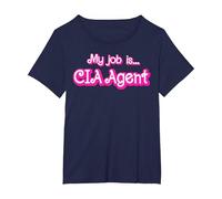 My Job is CIA Agent T-Shirt, Women's Plus, Navy Blue, 4X